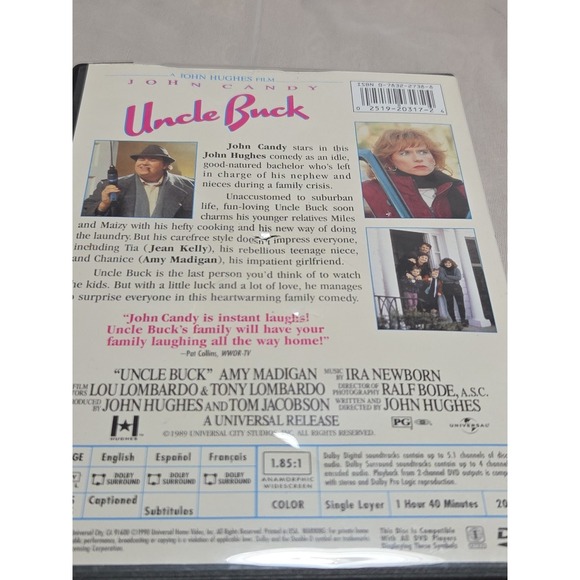 Uncle Buck (DVD, 1989) - Picture 2 of 6
